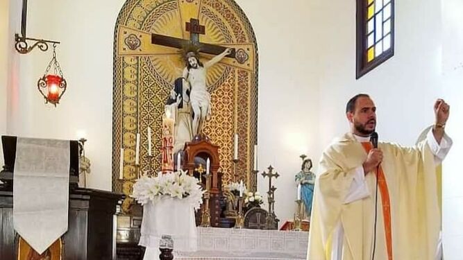 De la Trinidad, en una misa.