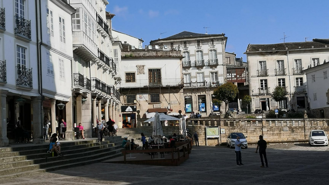Plaza de la catedral de Mondoñedo