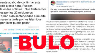 Fake News: No, 229 misioneros no van a ser ejecutados por "islámicos afganos"