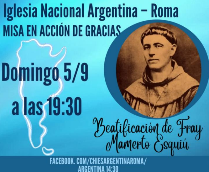 Beatificación fray Marmerto Esquiú
