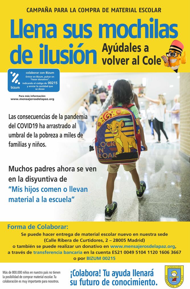 Cartel mensajeros campaña cole