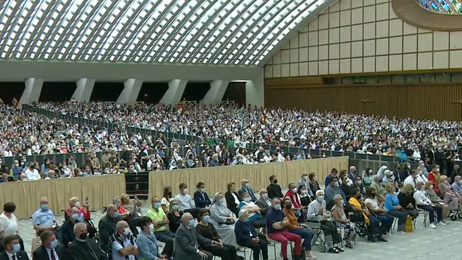 Aula Pablo VI en la audiencia