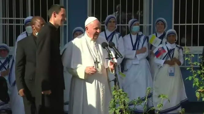 El Papa, en el Centro de Belén