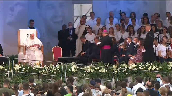 El Papa y monseñor Bernard