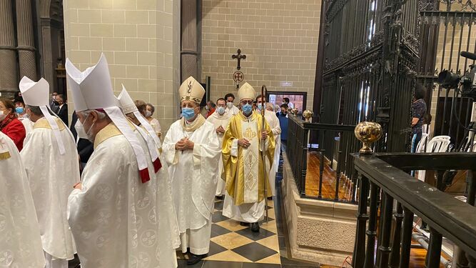 Omella, a su entrada en la catedral de Teruel