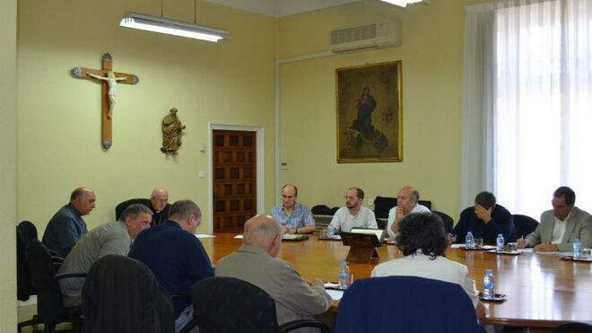 La Mesa por la Hospitalidad, reunida en el arzobispado de Madrid.