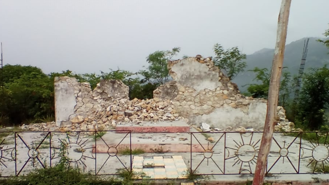 Capilla destruida en Haití