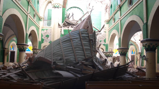 iglesia destruida