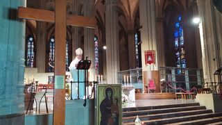 La Cruz de la JMJ vuelve a pasar por Vitoria en  su camino hacia Portugal