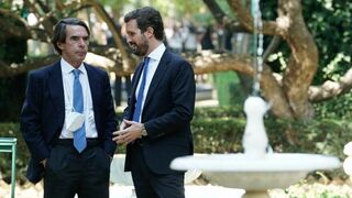 Aznar y Casado, juntos