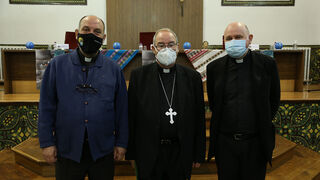 P. José María Calderón,  Mons. Francisco Cerro  y P. José Carlos Arellano