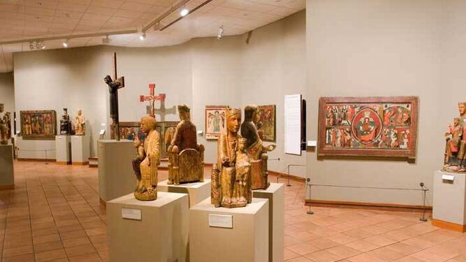 Sala del románico del Museo Episcopal de Vic.