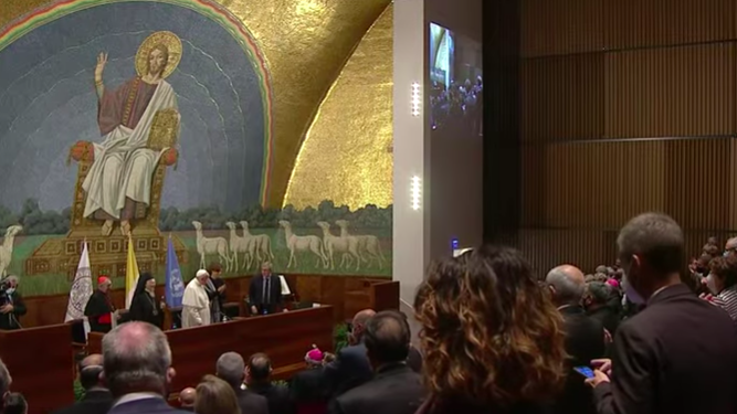 El Papa y Bartolomé, en la Lateranense