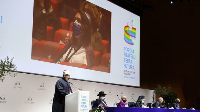 Inauguración del congreso de Sant'Egidio en Roma