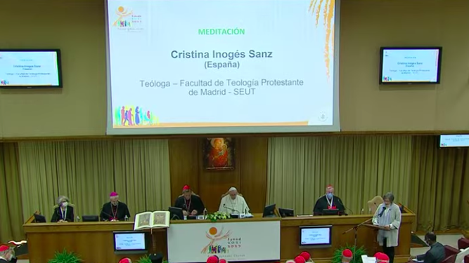 Cristina Inogés, en el Sínodo