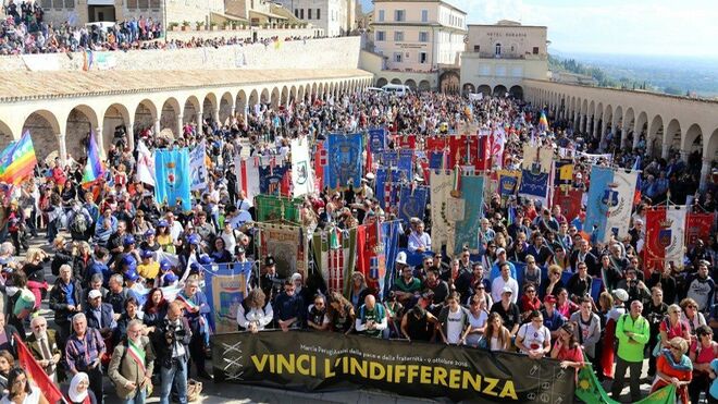 Marcha por la paz Perugia-Asis