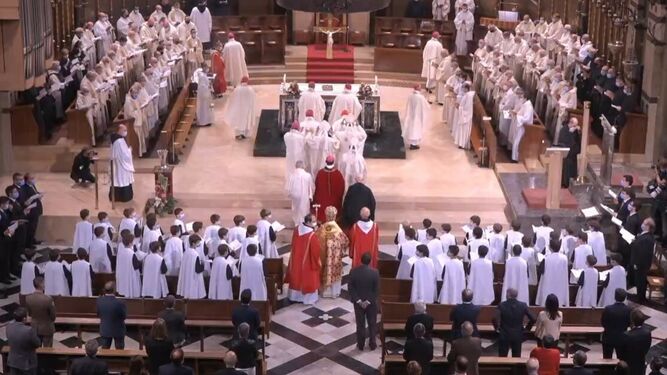 Toma de posesión del nuevo abad de Montserrat