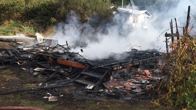 Incendio templo Chile