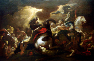 Pablo caída del caballlo de Giordano Nancy. Wikipedia.org