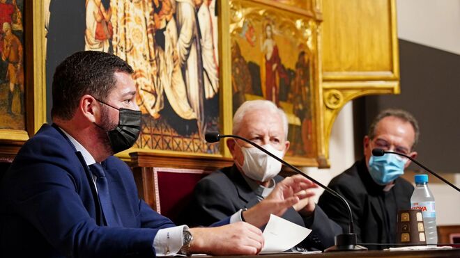 Santiago Portas, con Javier Salinas y Vicente Fontestad