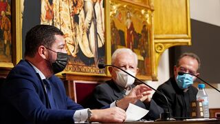 Santiago Portas, con Javier Salinas y Vicente Fontestad