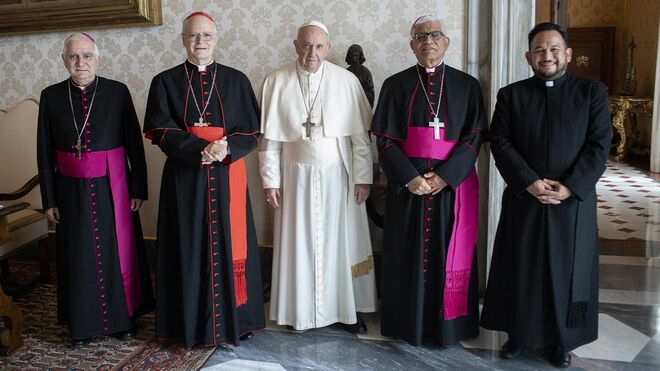 Papa Francisco con presidencia del CELAM