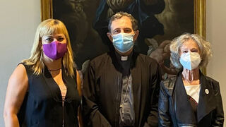 Monseñor Segura y representantes de 'Itxaropena'