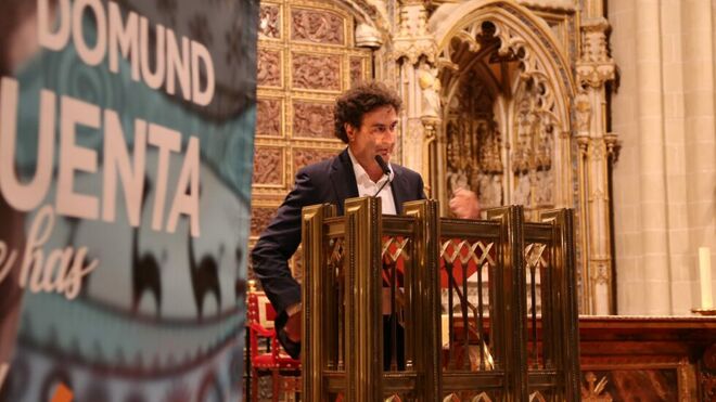 Pepe Rodríguez, durante el pregón del Domund 2021.