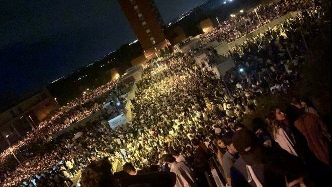 Macrobotellón en Ciudad Universitaria de Madrid