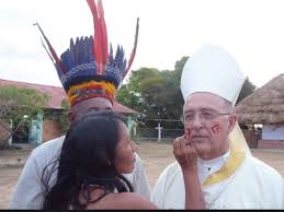 Cardenal Barreto con los indígenas