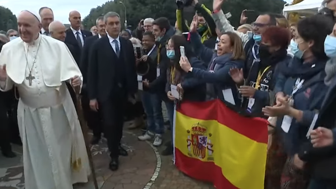 Papa, en Asís