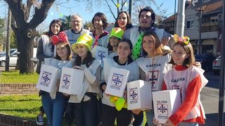 Voluntarios de Cáritas en Argentina.