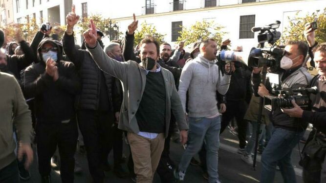 Manifestación trabajadores del metal de Cádiz