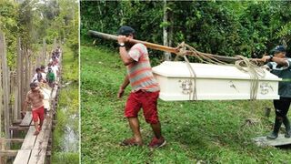 Entierro en plena selva