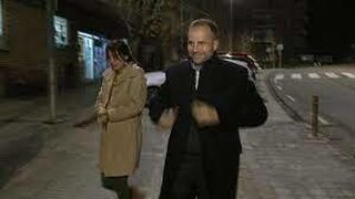 Novell y Caballol, entrando al juzgado de Súria