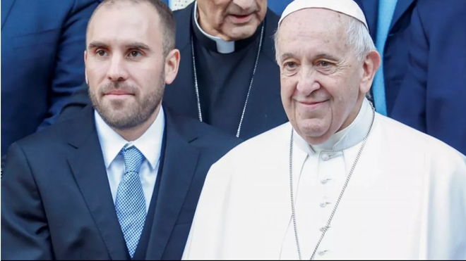 El Papa y Martín Guzmán