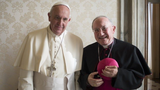 Francisco y monseñor Aldo Cavalli