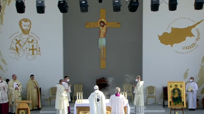 Misa del Papa en Chipre