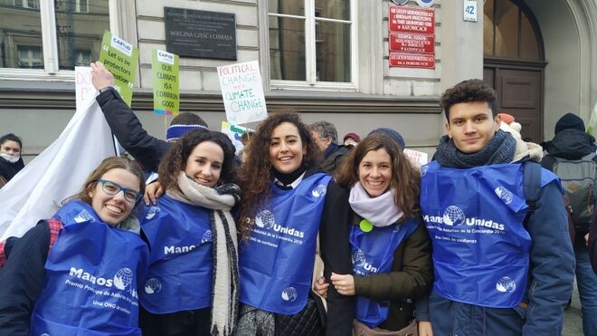 Jóvenes voluntarios de Manos Unidas.
