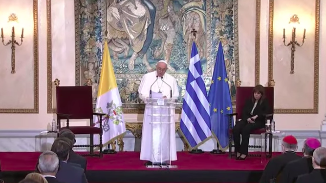 Bergoglio, en su primer discurso