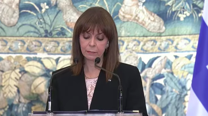 La presidenta de Grecia