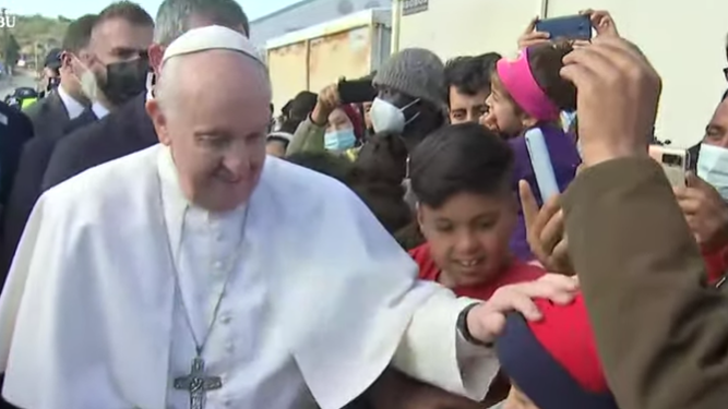 El Papa, con los más pequeños