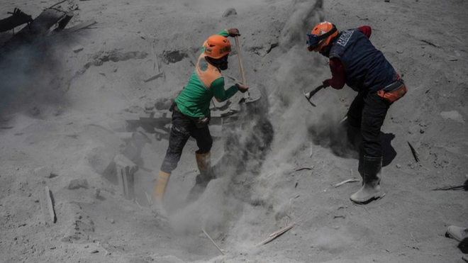 Java. Cenizas volcán Semeru