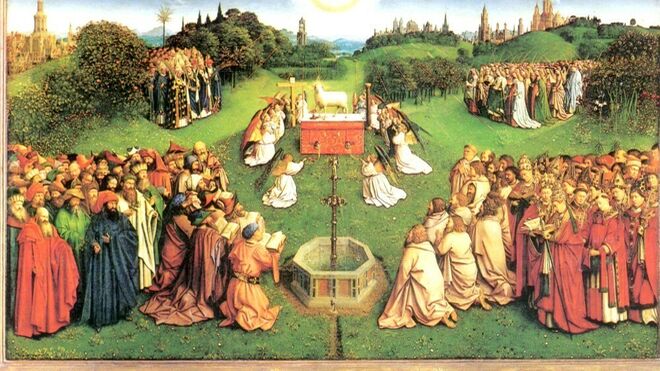 Cordero Místico. Jan Van Eyck