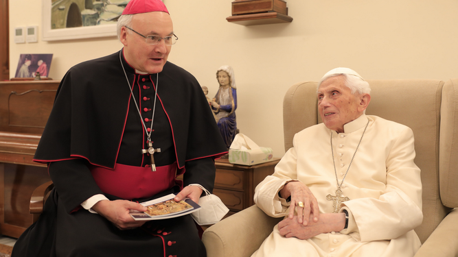 Benedicto XVI y el obispo de Ratisbona