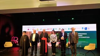 Participantes encuentro religiones y COP26