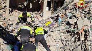 Trabajos de rescate en Agrigento