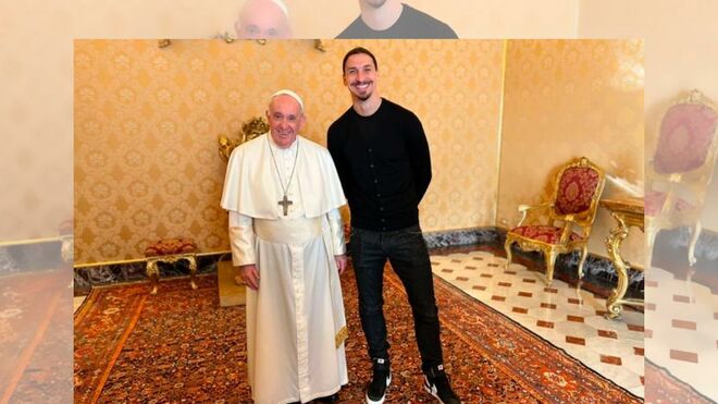 Zlatan Ibrahimovic visita al Papa