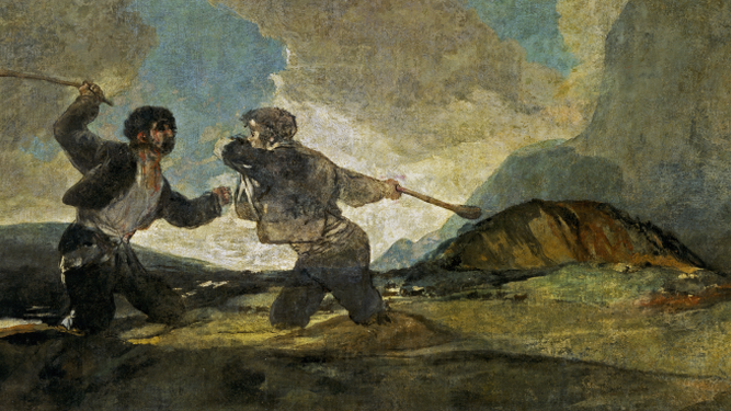 Duelo a garrotazos, de Francisco de Goya