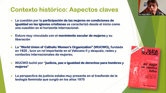 Birigit Wieler durantes su intervención.